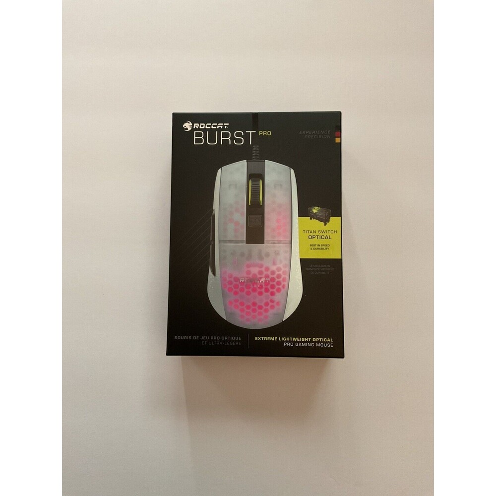 ROCCAT Burst Pro Lightweight Optical Gaming Mouse White roc-11-748